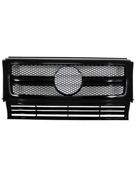 Griglia anteriore per MERCEDES W463 G-Class (1990-12) Nuovo G65 G63 Design Piano Full Black Edition