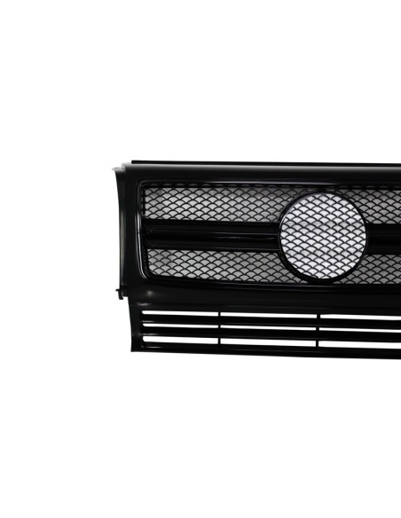Griglia anteriore per MERCEDES W463 G-Class (1990-12) Nuovo G65 G63 Design Piano Full Black Edition