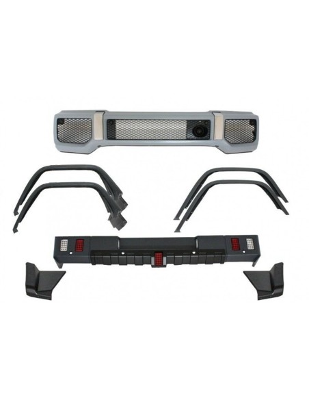 Kit carrozzeria per Mercedes G-Class W463 (1989-18) G63 G65 Design w/ Fender Flares Wheel Arches
