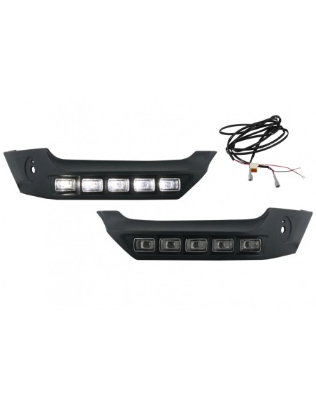 Paraurti anteriore Spoiler LED DRL estensione per Mercedes G-Class W463 (1989-up)