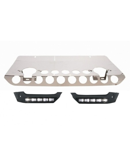 Pattino Off Road Package Sotto Run Protezione w/ DRL Luci per Mercedes G-class W463 (1989-17)