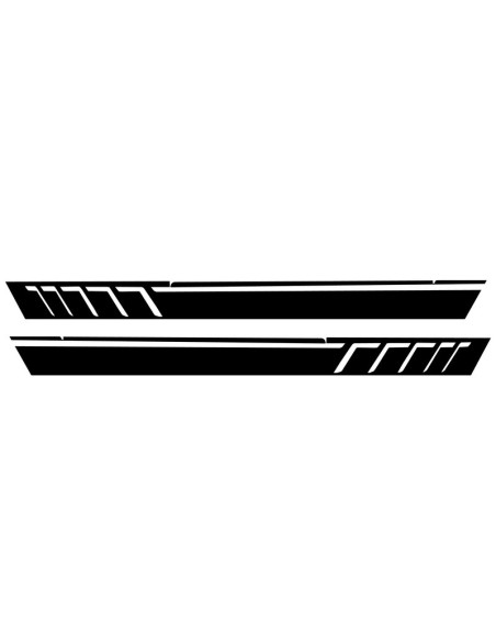 Adesivi laterali vinile nero opaco per MERCEDES G-class W463 (1989-17)