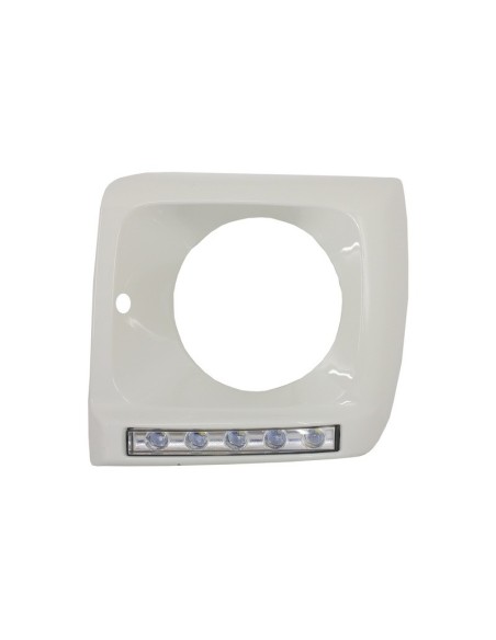 Fari copre bianco w/ LED DRL luce di marcia diurna per Mercedes G-Class W463 (1989-12) G65 Design Chrome