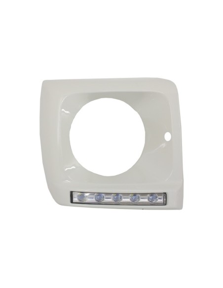 Fari copre bianco w/ LED DRL luce di marcia diurna per Mercedes G-Class W463 (1989-12) G65 Design Chrome