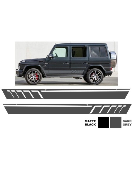 Adesivi laterali in vinile grigio scuro per Mercedes classe G W463 (1989-17)