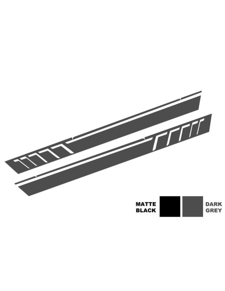 Adesivi laterali in vinile grigio scuro per Mercedes classe G W463 (1989-17)