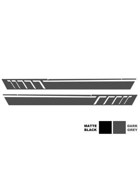 Adesivi laterali in vinile grigio scuro per Mercedes classe G W463 (1989-17)