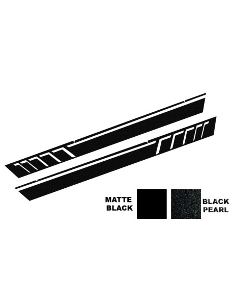 Adesivi laterali in vinile nero per MERCEDES G-class W463 (1989-17) Black Pearl A-Design
