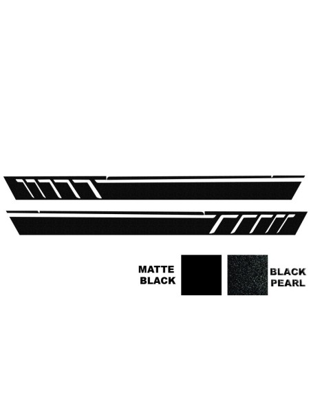 Adesivi laterali in vinile nero per MERCEDES G-class W463 (1989-17) Black Pearl A-Design