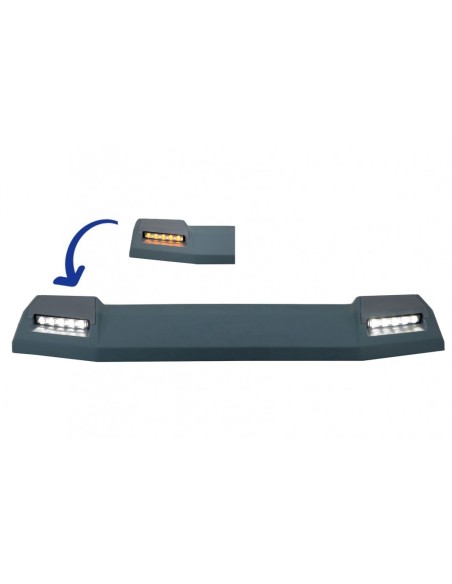 Spoiler del tetto anteriore per Mercedes G-Class W463 (1989-17) w/ LED dinamico che scorre luce di svolta 6X6 Design