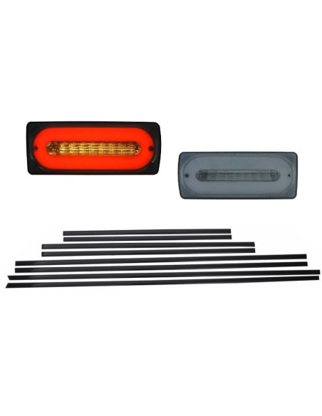 Il fumo di Antivari della luce dei fanali posteriori del LED w/porta modella il nero per la classe G W463 di Mercedes (1989-15)