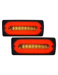 Il fumo di Antivari della luce dei fanali posteriori del LED w/porta modella il nero per la classe G W463 di Mercedes (1989-15) 2