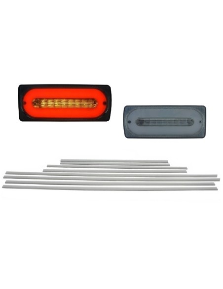Alluminio spazzolato delle modanature fanali posteriori per MERCEDES G-class W463 89-15