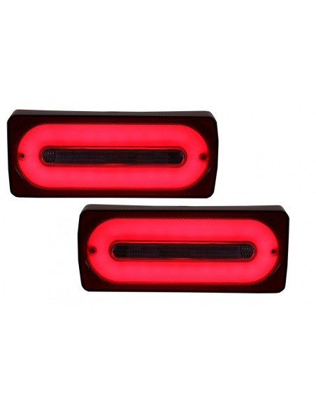 Barra luminosa a LED completa per Mercedes G-class W463 (1989-15) ROSSO luci di svolta sequenziali