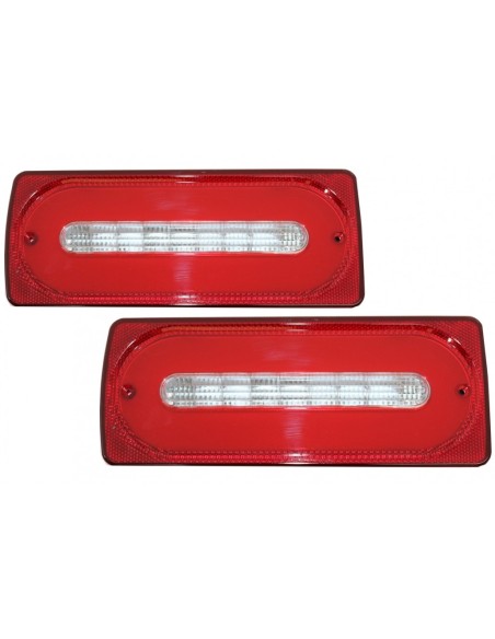 Barra luminosa a LED completa per Mercedes G-class W463 (1989-15) ROSSO luci di svolta sequenziali