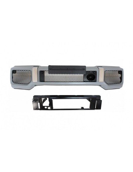 Paraurti anteriore Skid Plate Off Road Nero opaco per Mercedes W463 G-Class (1989-17) G65 Design