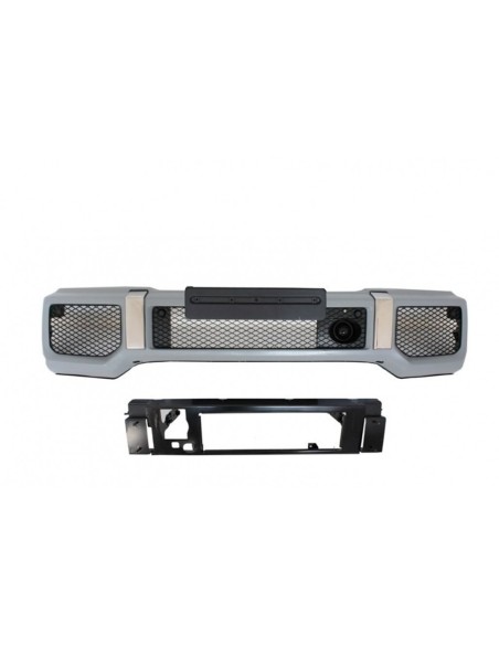 Paraurti anteriore nero fari copre LED DRL per Mercedes G-Class W463 (1989-up) G65 Design