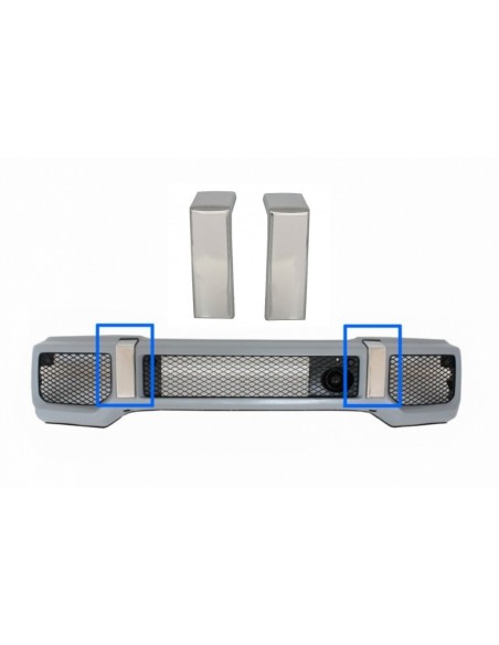 Parti cromate per paraurti anteriore G65 Design Mercedes G-Class W463 (1989-17)