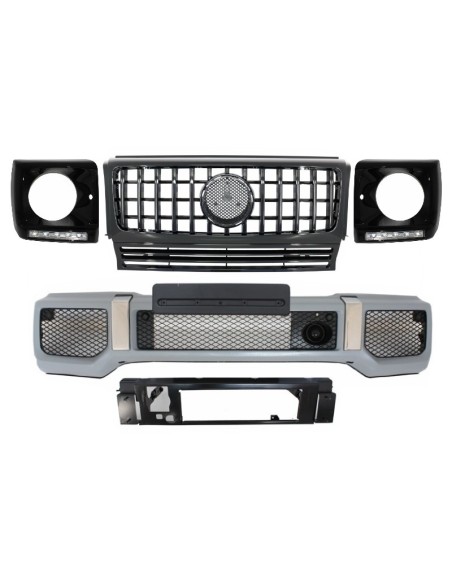 Gruppo paraurti anteriore w/ Griglia per MERCEDES G-Class W463 (1989-12) G65 GT-R Panamericana Design