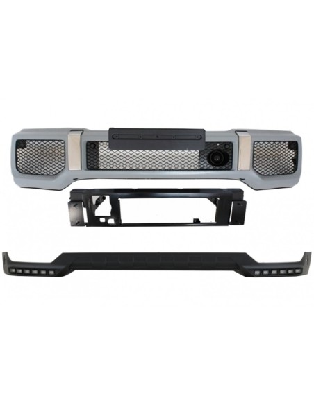 Paraurti anteriore w/ LED DRL Spoiler Extension per Mercedes Benz G-Class W463 (1989-17) G65 Design