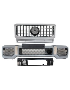 Paraurti anteriore w/ Griglia argento per MERCEDES G-Class W463 (1989-17) G63 GT-R Panamericana Design