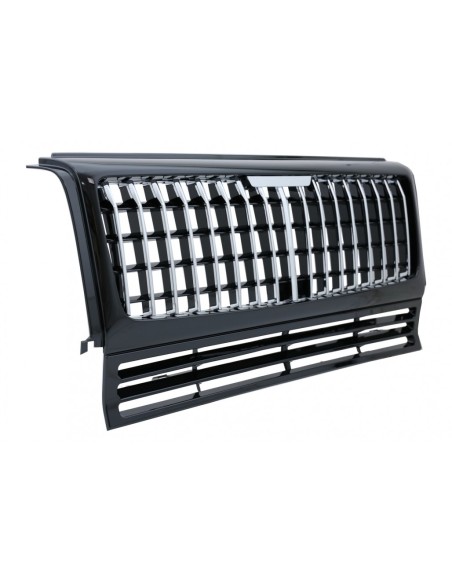 Griglia anteriore per Mercedes G-Class W463 (1990-14) GT-R Panamericana Vertical Design esclusivo Chrome