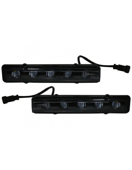 LED DRL nero diurno luci di marcia per Mercedes G-Class W463 (1989-12) G65 Design nero