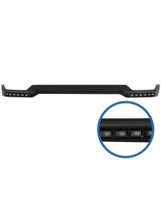 Paraurti anteriore Spoiler LED DRL estensione e spoiler superiore Lip per Mercedes G-Class W463 (1989-17) Nero 2