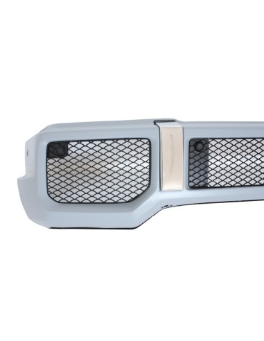 Paraurti anteriore w/ Bullbar spoiler superiore labbro LED DRL estensione per Mercedes G-Class W463 (1989-18) G65 Design