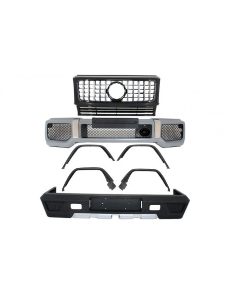 Kit completo di conversione per Mercedes G-Class W463 (1989-17) G63 G65 w/ Griglia anteriore GT-R Panamericana Design