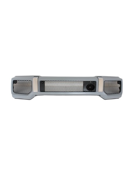 Paraurti anteriore w/ Fender Razzi Passaruota e griglia anteriore Tutto Piano Nero per Mercedes G-Class W463 (1989-18