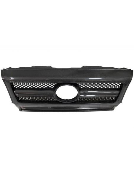 Parti anteriori in carbonio reale per Mercedes G-Class W463 AMG (1990-14) G65 Design Grille Fari Coperture Spoiler