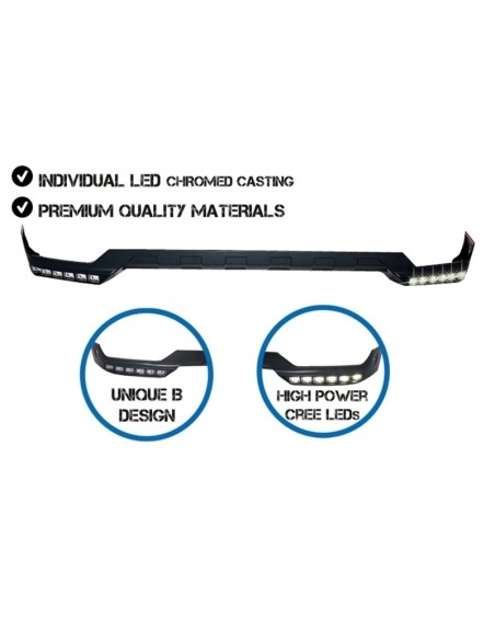 Paraurti ant. Spoiler LED DRL estensione e spoiler superiore Lip MERCEDES G-Class W463 (1989-17) (105)