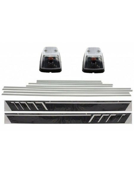 Add On strisce modanature porta nero opaco w/ decalcomanie carbonio e luci giranti MERCEDES G-Class W463 (1989-15)
