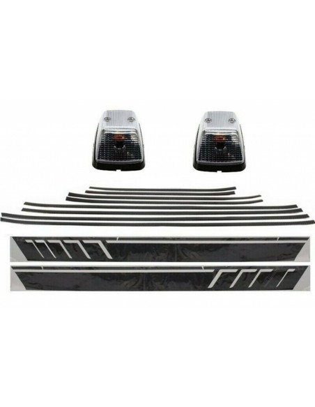 Add On strisce modanature porta nero opaco w/ vinile opaco e luci giranti nere MERCEDES G-Class W463 (1989-15) (176)