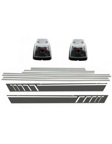 Add On strisce modanature porta alluminio spazzolato w/ vinile MERCEDES G-Class W463 (1989-15) (162)