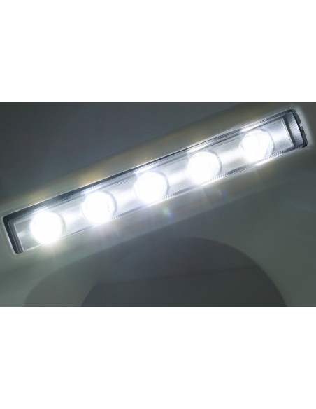 Fari copre w/ LED DRL Luci di marcia diurna per MERCEDES G-Class W463 (1989-up) w/ fari cromati e luci di svolta G65 Design
