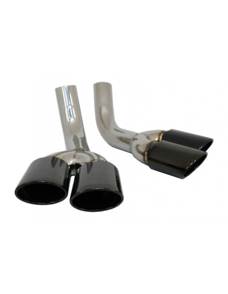 Silenziatore di scarico Suggerimenti nero per Mercedes G-Class W463 G500 G55 G63 G65 (1998-18)