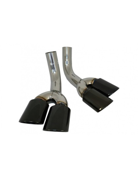 Silenziatore di scarico Suggerimenti nero per Mercedes G-Class W463 G500 G55 G63 G65 (1998-18)