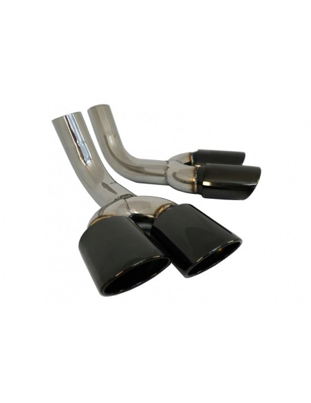 Silenziatore di scarico Suggerimenti nero per Mercedes G-Class W463 G500 G55 G63 G65 (1998-18)