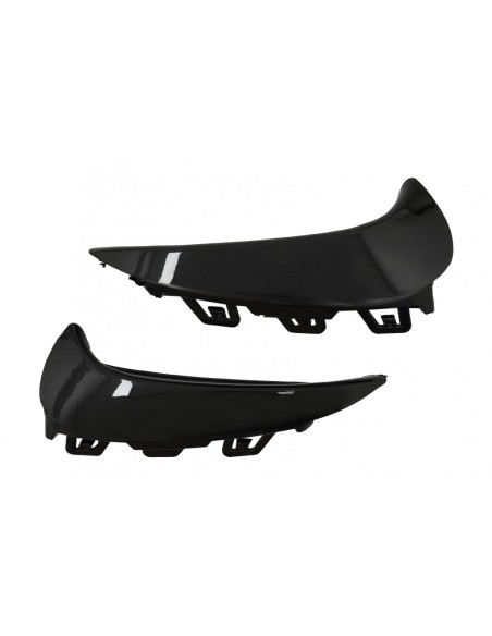 Paraurti posteriore Aero Flaps Flics Pinne laterali per Mercedes GLA SUV H247 (-up) Sport Line Piano Nero
