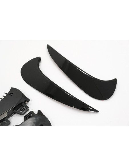 Paraurti posteriore Aero Flaps Flics Pinne laterali per Mercedes GLA SUV H247 (-up) Sport Line Piano Nero