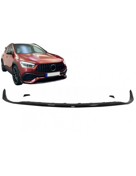 Paraurti anteriore Lip Extension Splitter Alette Aero per Mercedes GLA H247 Sport Line (-Up) Piano Nero