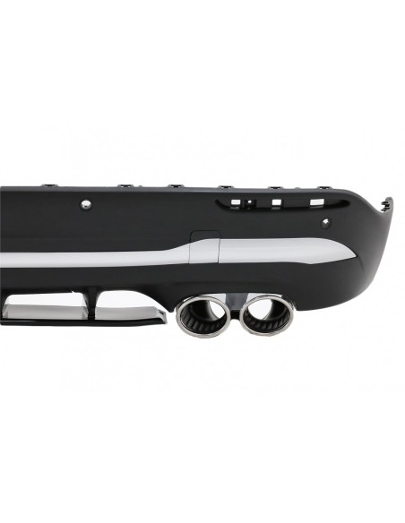 Diffusore posteriore e punte di scarico cromate per Mercedes GLA SUV H247 Sport Line (-) Aero 45S Design