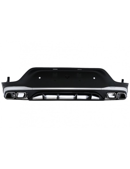 Il diffusore posteriore w/marmitta d'argento dello scarico si capovolge per Mercedes GLC Coupe Facelift C253 (-) GLC63 progetta