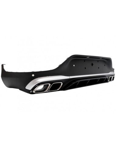Il diffusore posteriore w/marmitta d'argento dello scarico si capovolge per Mercedes GLC Coupe Facelift C253 (-) GLC63 progetta