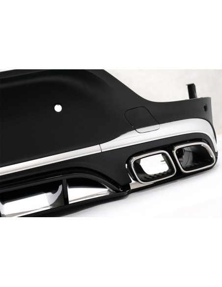 Il diffusore posteriore w/marmitta d'argento dello scarico si capovolge per Mercedes GLC Coupe Facelift C253 (-) GLC63 progetta