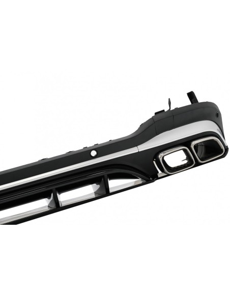 Il diffusore posteriore w/argento si capovolge per il Mercedes GLC SUV X253 Facelift (-su) GLC63 progetta