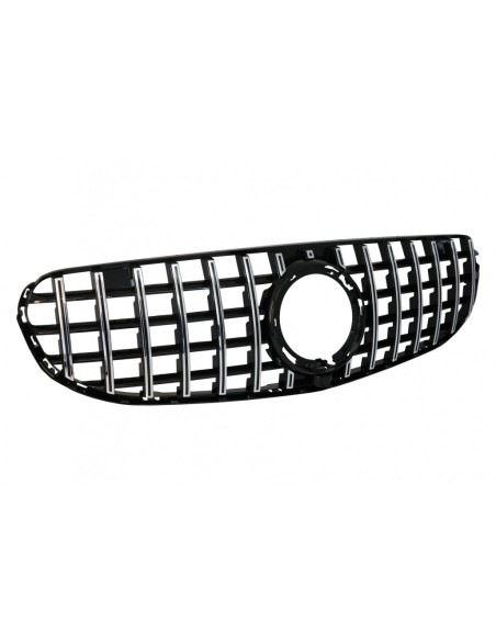 Griglia centrale anteriore per Mercedes GLC X253 C253 Facelift (-up) Standard&OFF-ROAD GTR Panamericana Design Chrome