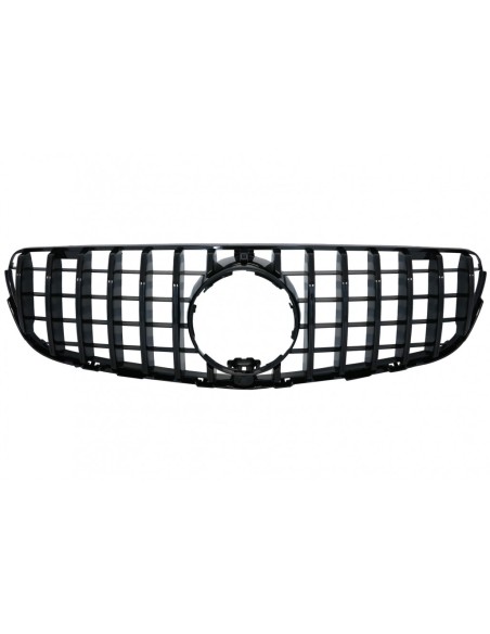 Griglia centrale anteriore per Mercedes GLC X253 C253 (15-18) GTPanamericana Design tutto il nero